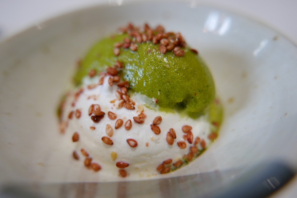 Sorbet ananas chutney de coco riz soufflé © GP