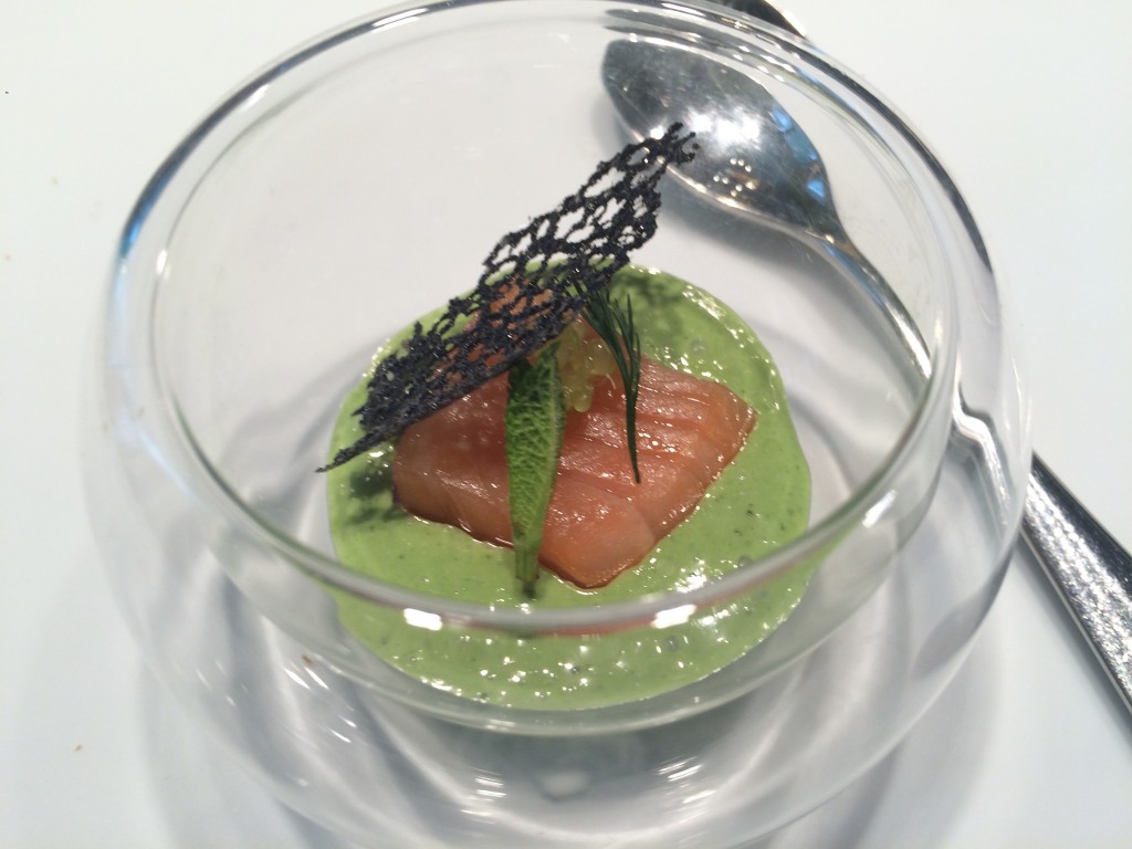 Saumon gravlax crème d'oseille © GP