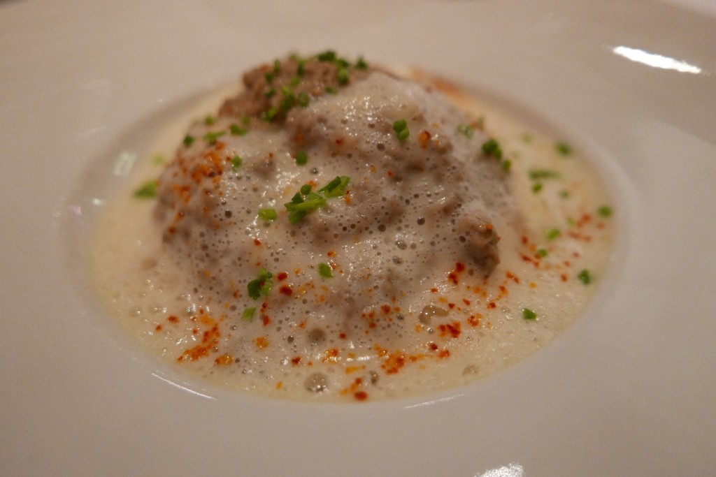 Oeuf poché crème de champignons © GP