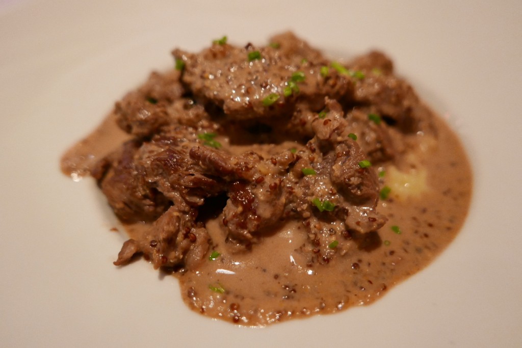 Sauté de bavette à la moutarde © GP