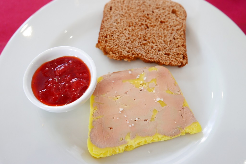 Foie gras et chutney fraise © GP