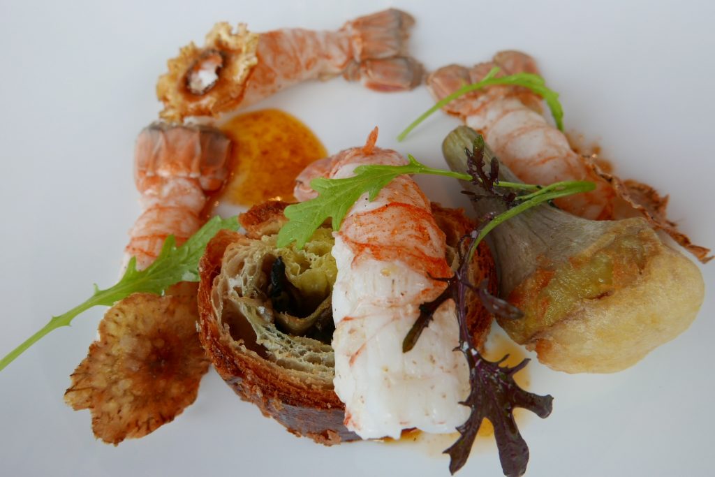 Langoustines et artichauts © GP