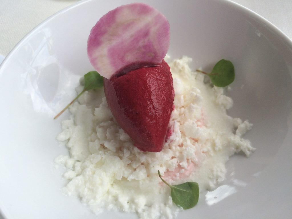 Sorbet betterave et fromage blanc © GP