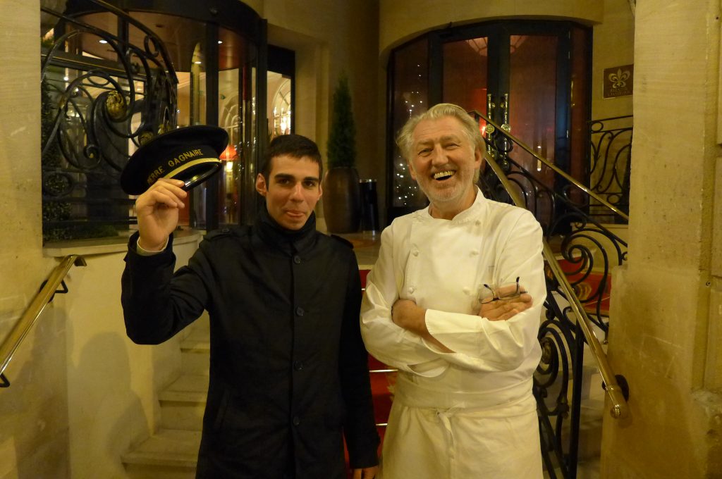 Pierre Gagnaire et le voiturier © GP