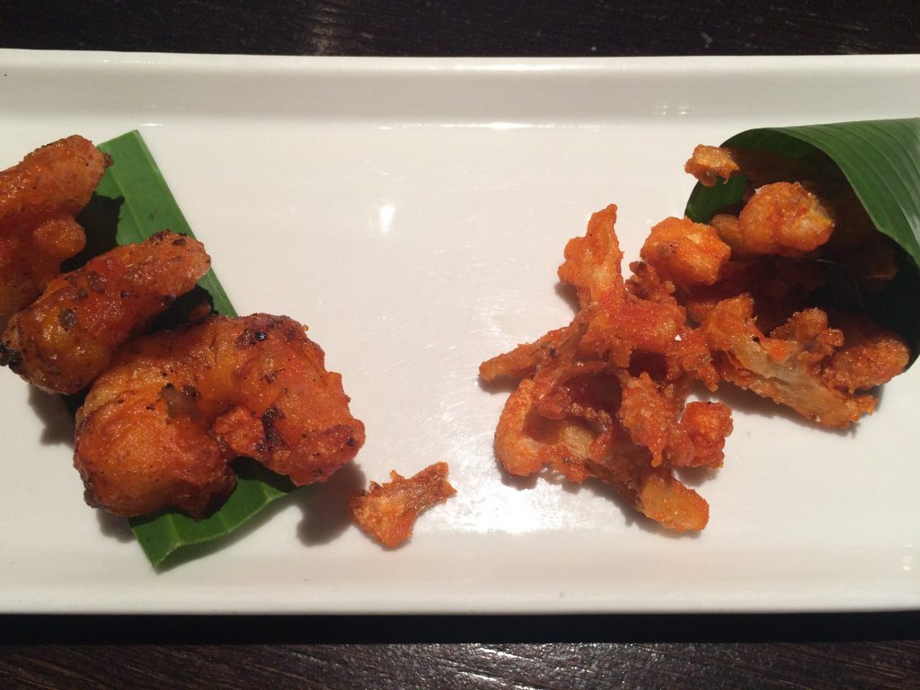 Crevettes et chou-fleur © GP
