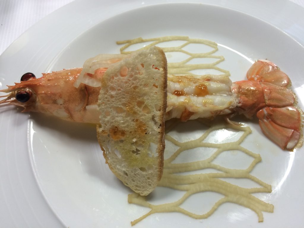 Langoustine navet, piment d'Espelette © GP