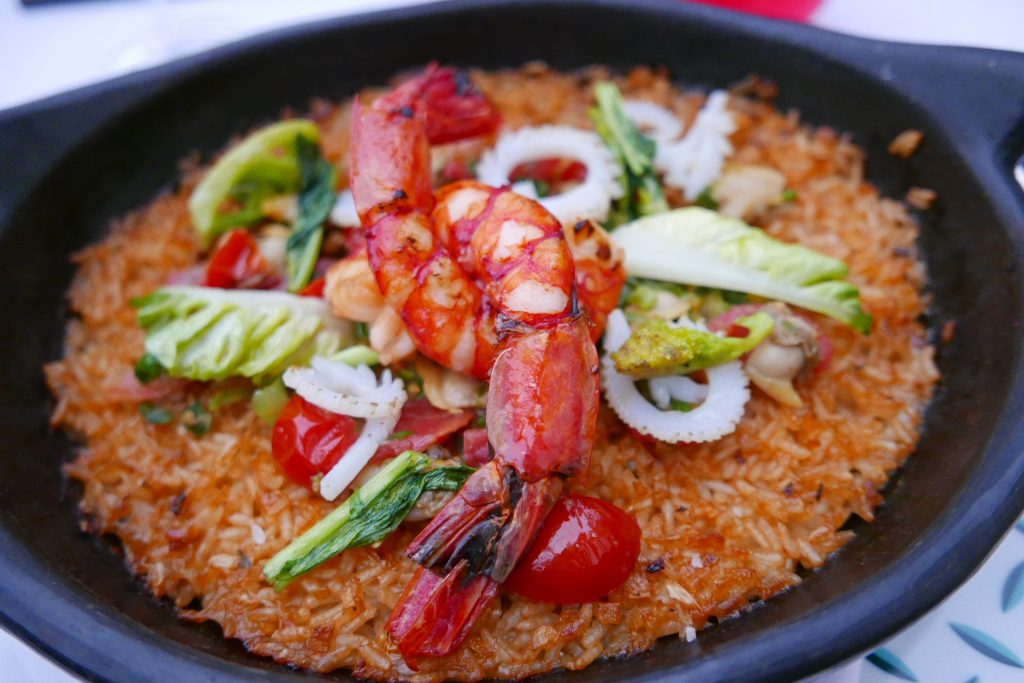Gamberoni et riz en chamba © GP