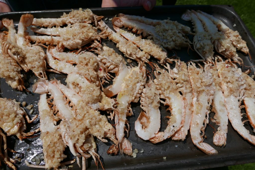 Langoustines au barbecue © GP
