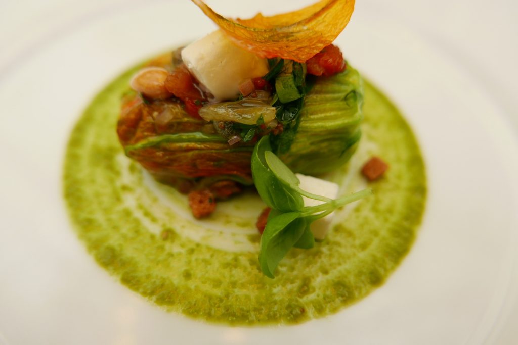 Fleur de courgette au chèvre © GP
