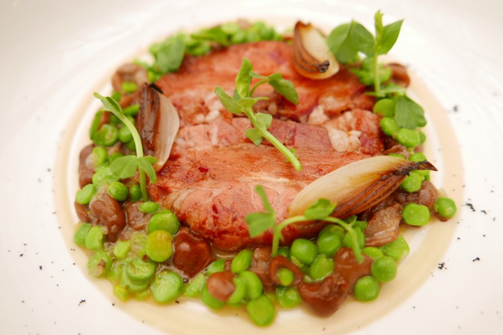 Jambon chaud aux petits pois © GP
