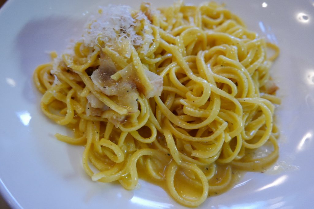 Linguine carbonara © GP