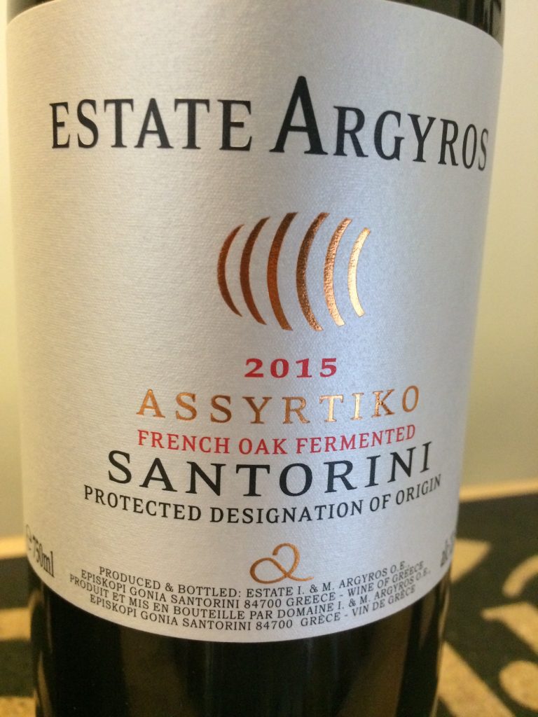 Assyrtiko cuvée barriques © GP