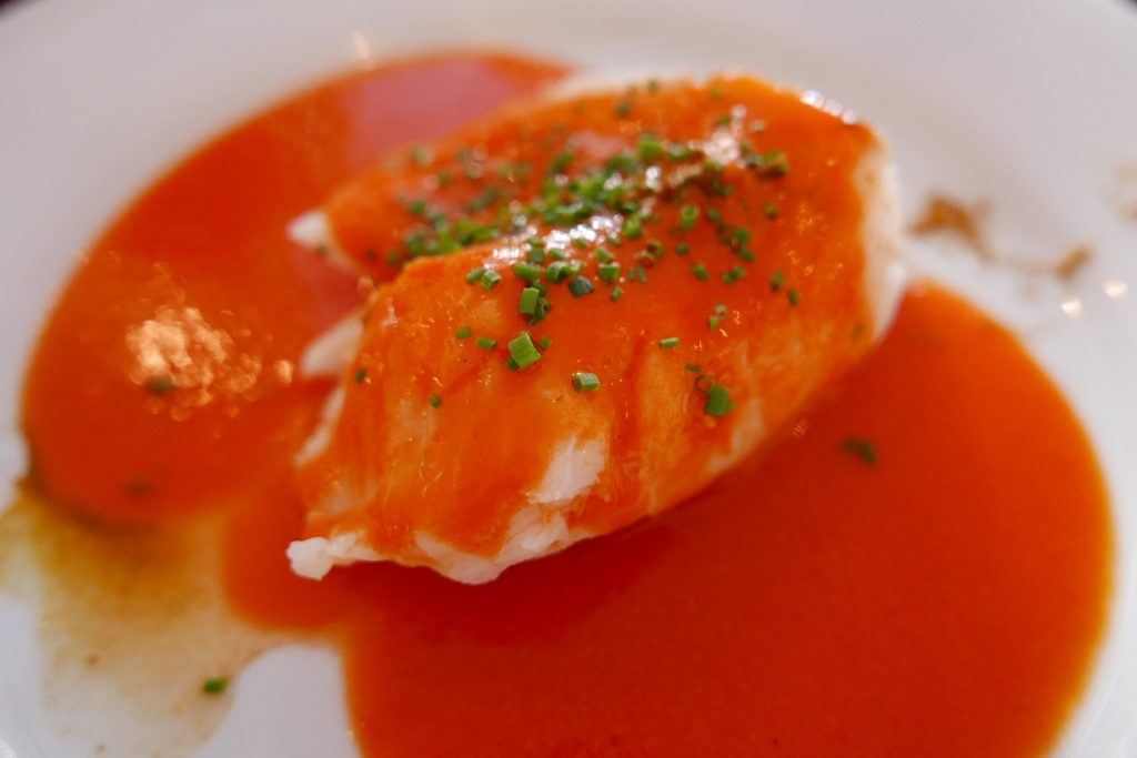 Cabillaud sauce poivron © GP