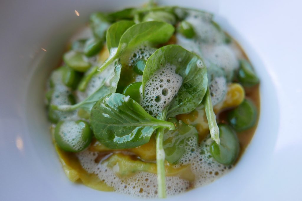 Ravioli de homard aux fèves © GP