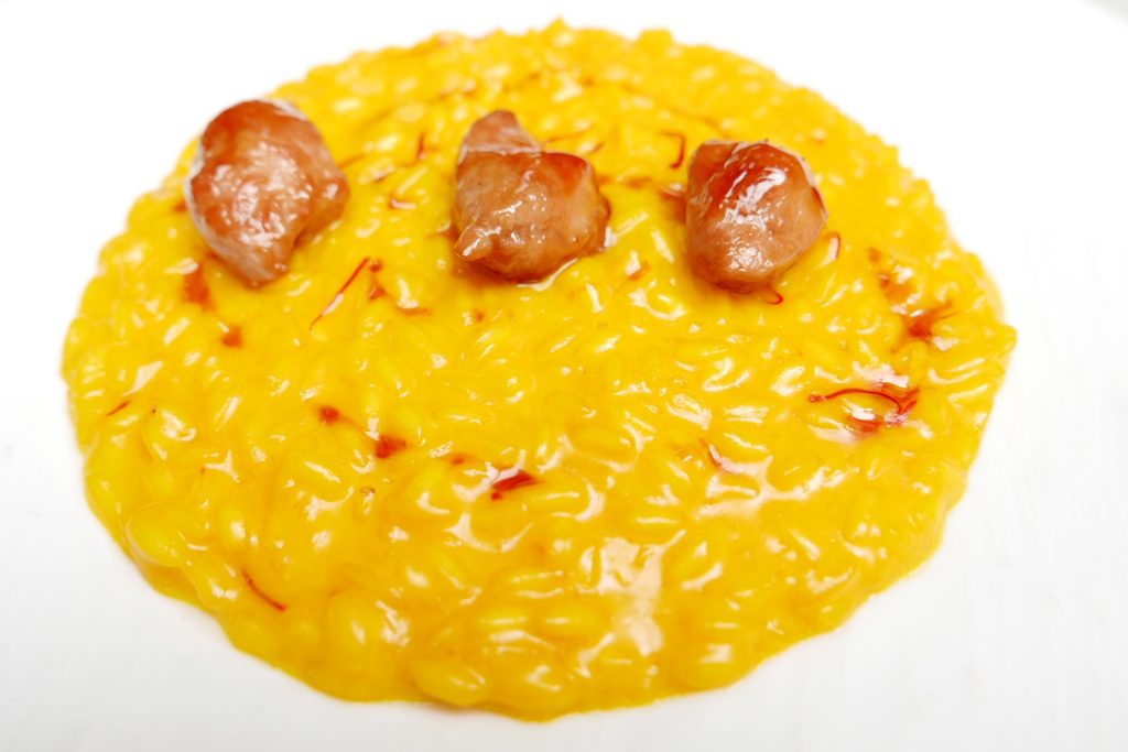 Risotto au safrane et sot l'y laisse © GP