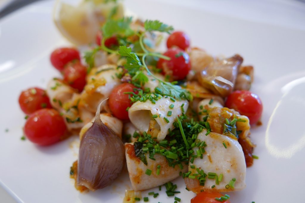 Chipirons poêlés façon méditerranéenne © GP