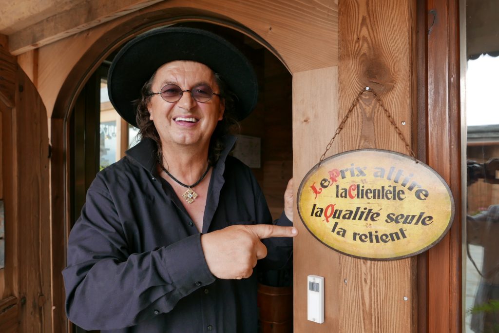 Marc Veyrat à la Maison des Bois © GP