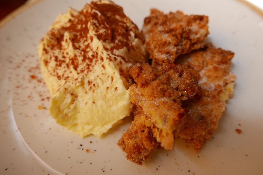 Sbrisolona et crème au mascarpone © GP