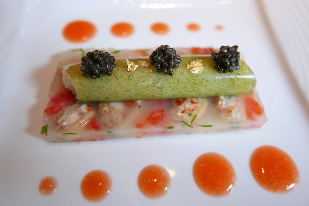 alourdes façon vongole , cannelloni au jus de persil plat et celeri © GP