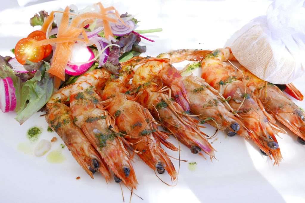 Crevettes à la plancha © GP