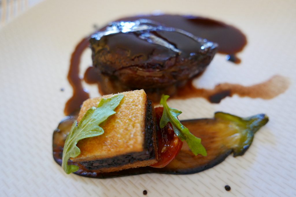 Filet de pigeon et croque monsieur des abattis © GP