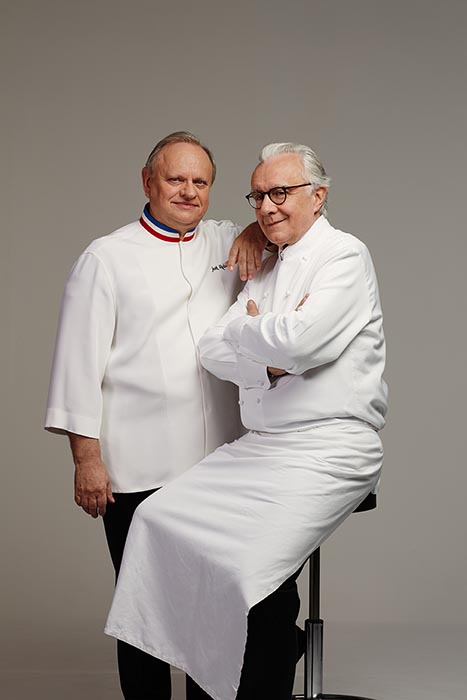 Robuchon et Ducasse en couverture du Chef © Kasia Kozinski