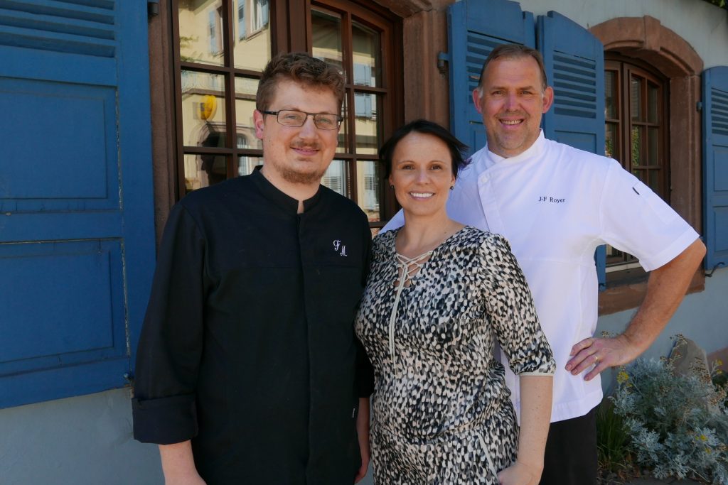 Fabien et Laure Mengus avec Jean-François Royer © GP