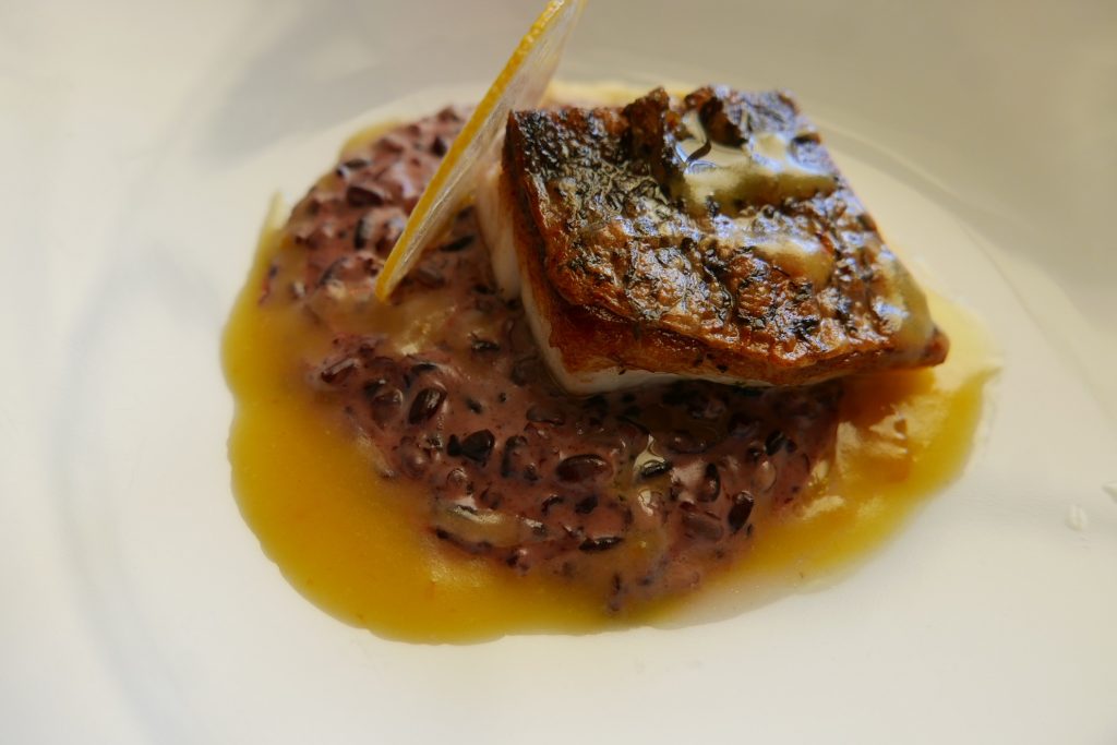 Daurade et risotto vénéré © GP