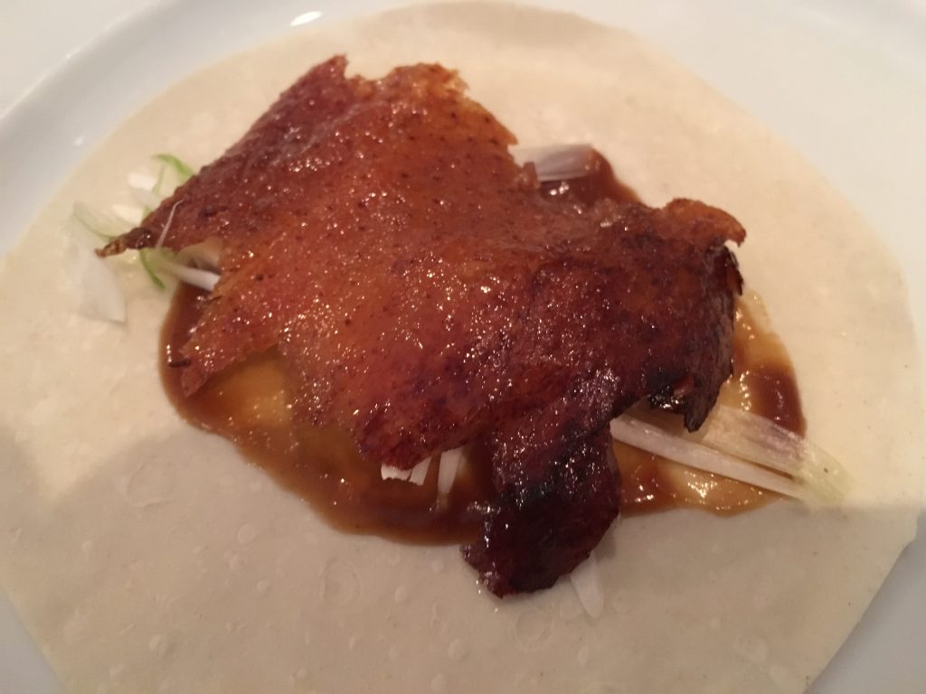Peau caramélisée et sa crêpe © GP