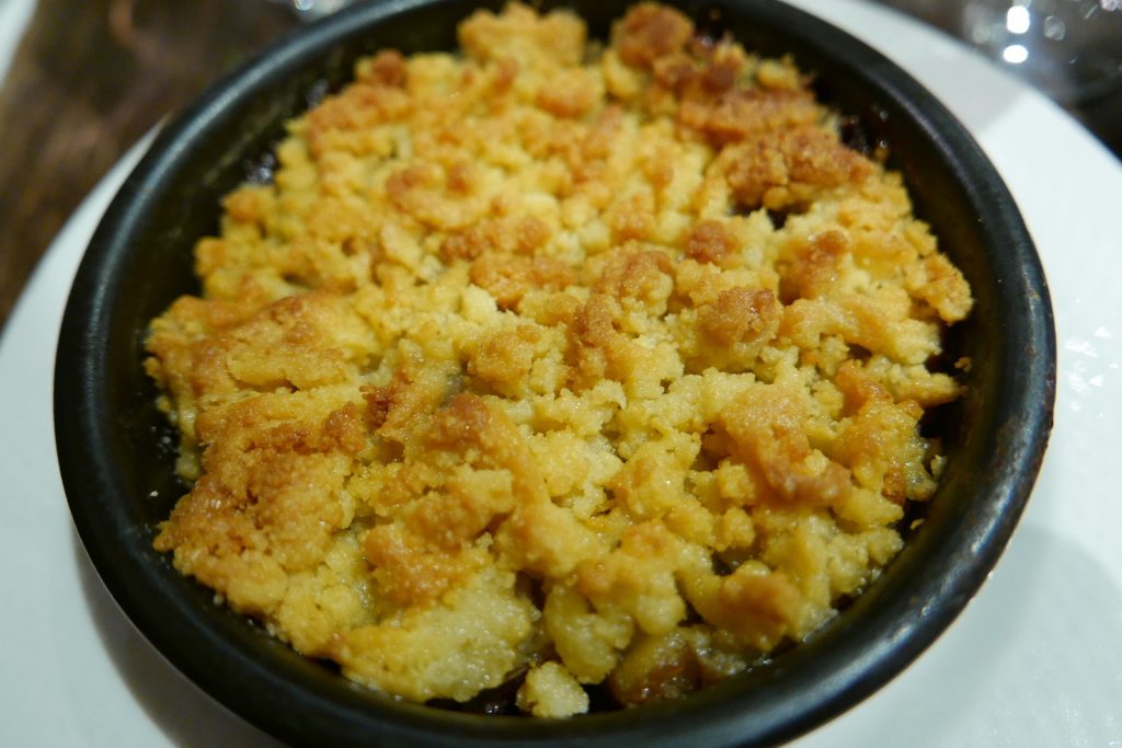 Crumble poire chocolat © GP