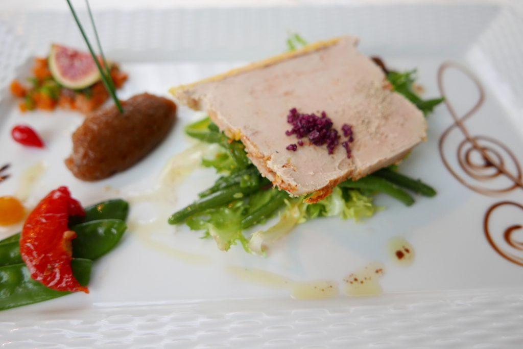 Salade de haricots verts au foie gras © GP