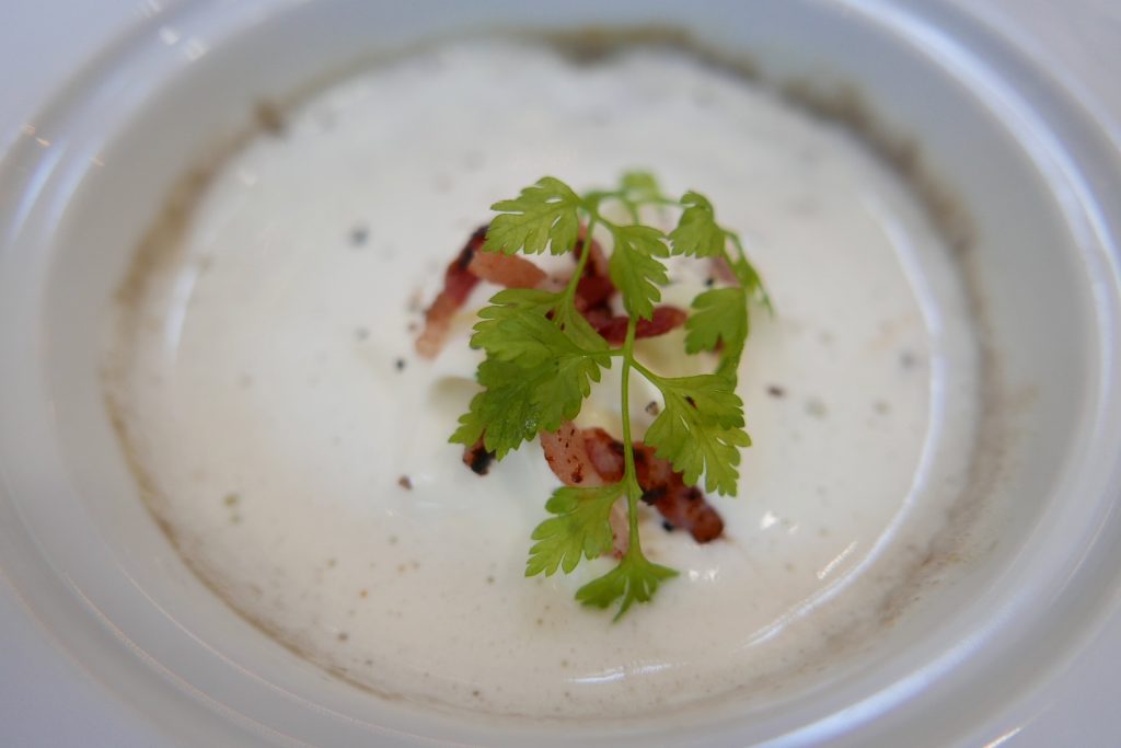 Velouté de lentilles au lard © GP