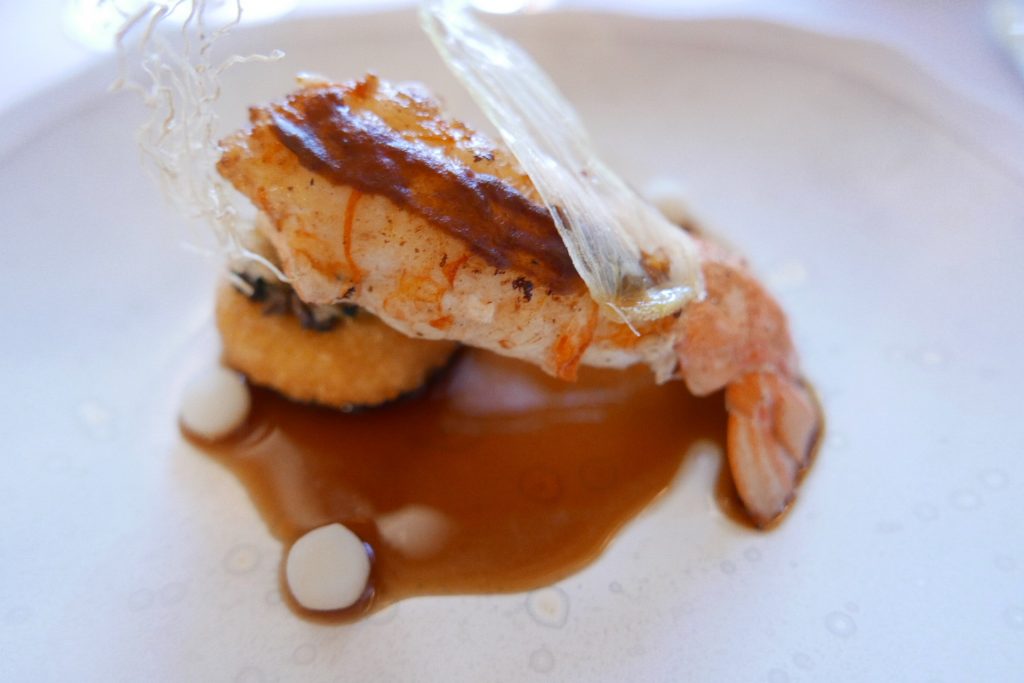 Langoustine et topinambours © GP