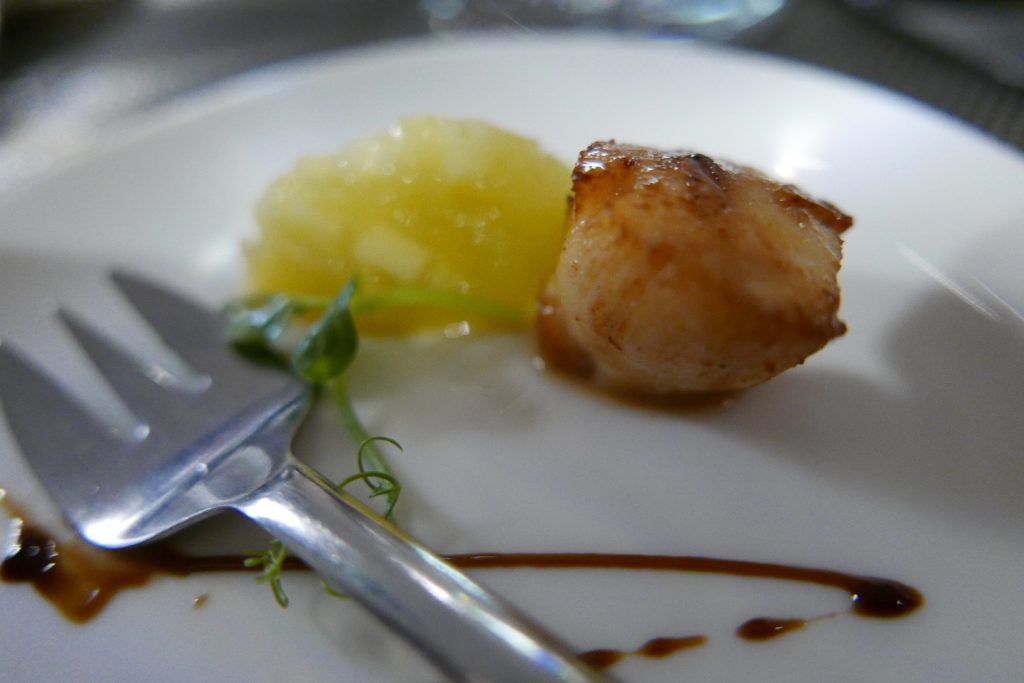 Saint-jacques et purée de Granny Smith © GP