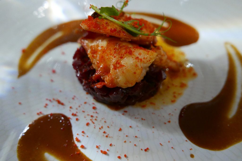 Médaillons de homard aux betteraves © GP
