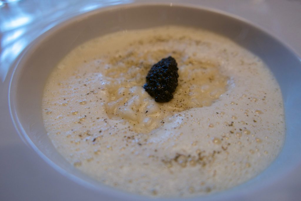 Risotto au bar, chou-fleur, caviar © GP