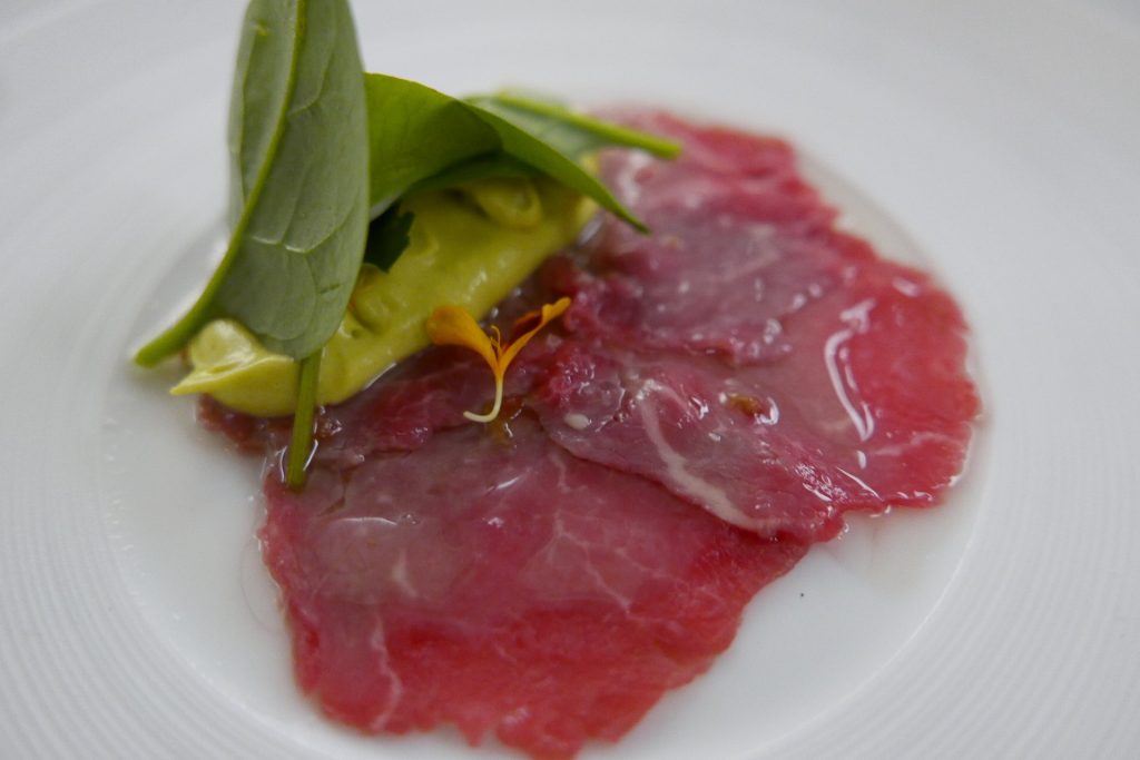 Carpaccio et mousse d'avocat © GP