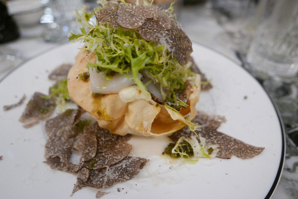 Pizza soufflée aux truffes © GP