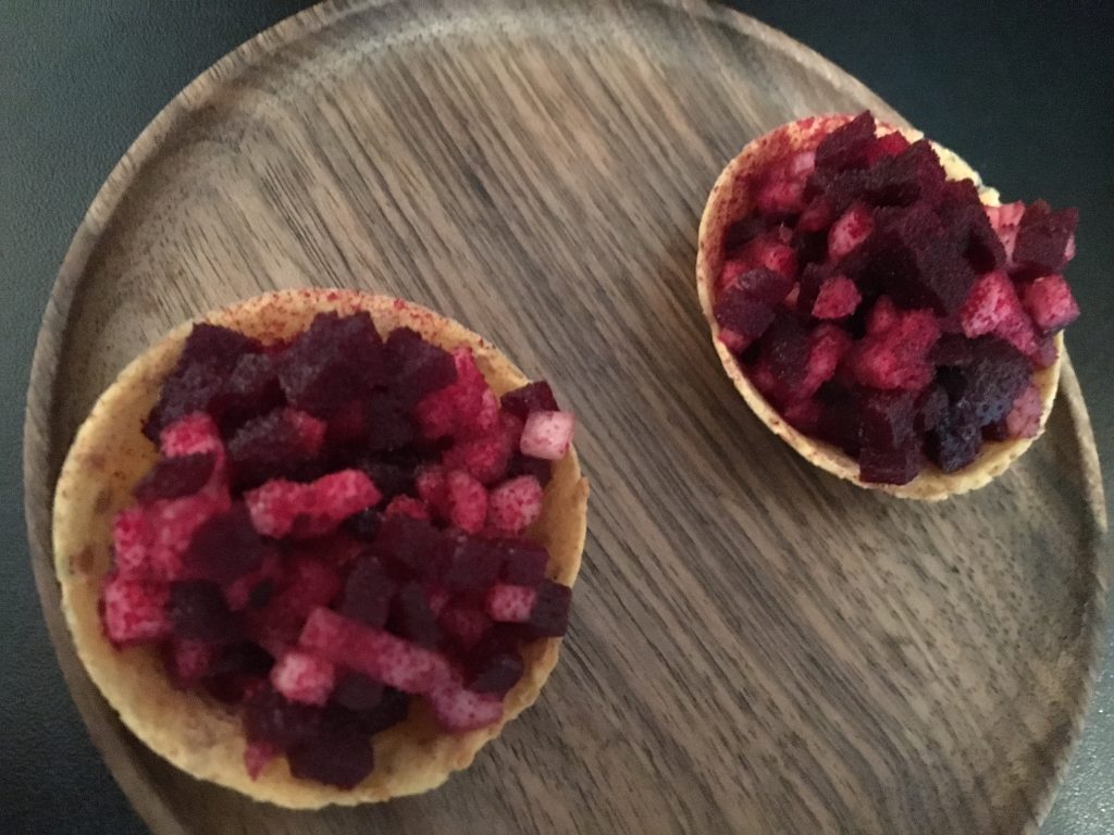 Tarte poire/betterave © GP