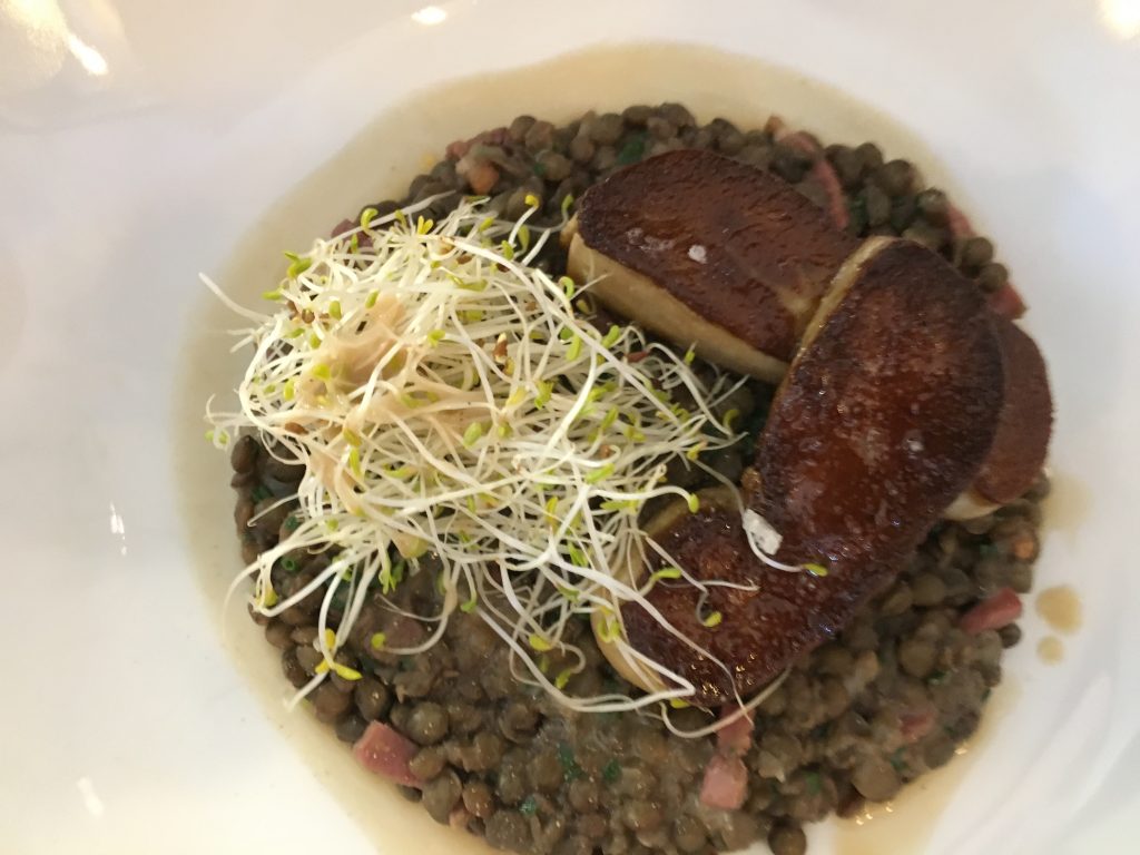 Salade de lentilles au foie gras © GP