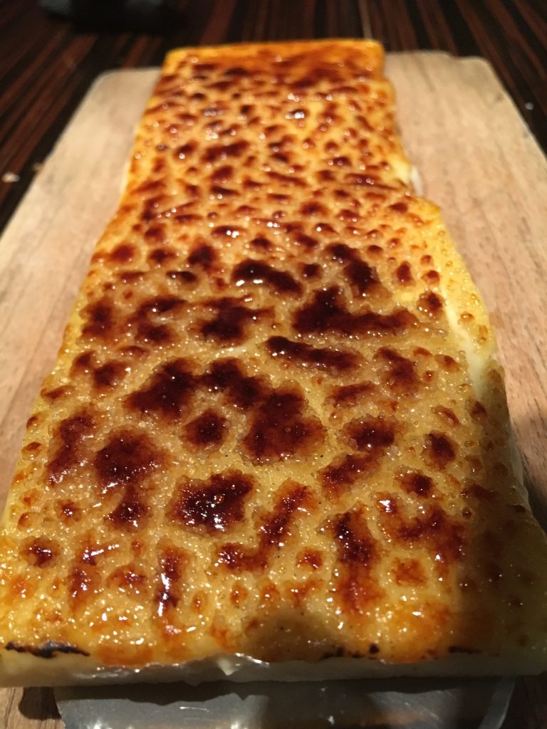 Tarte flambée, crème brûlée © GP