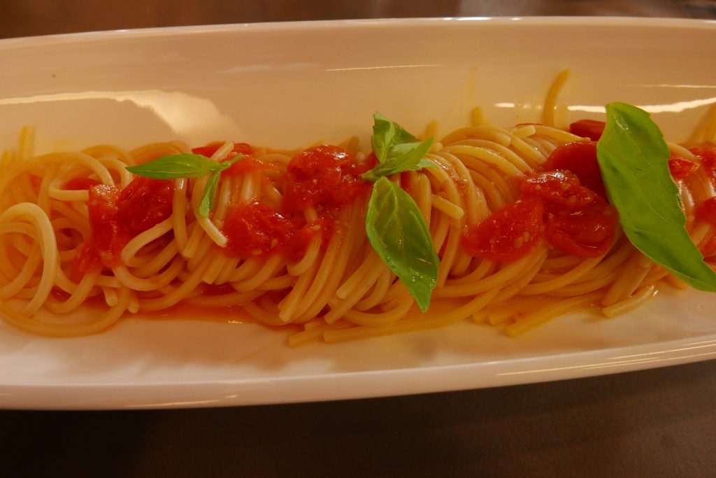 Spaghetti tomate-basilic © GP