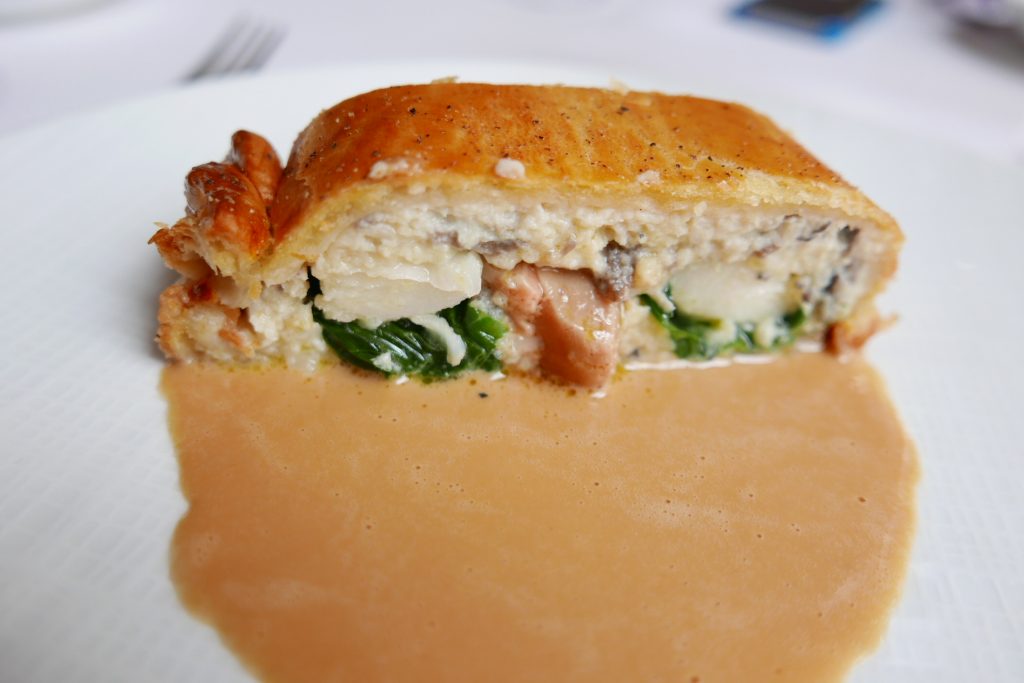 Coulibiac de cabillaud, foie gras et barbue © GP