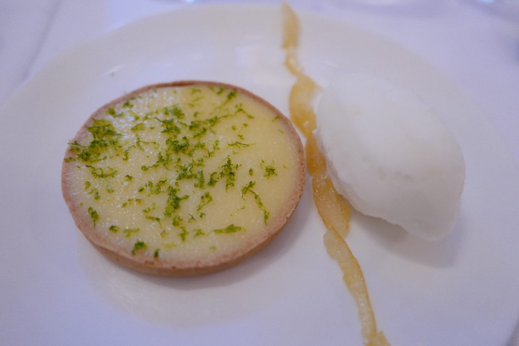 Tarte au citron et sorbet © GP