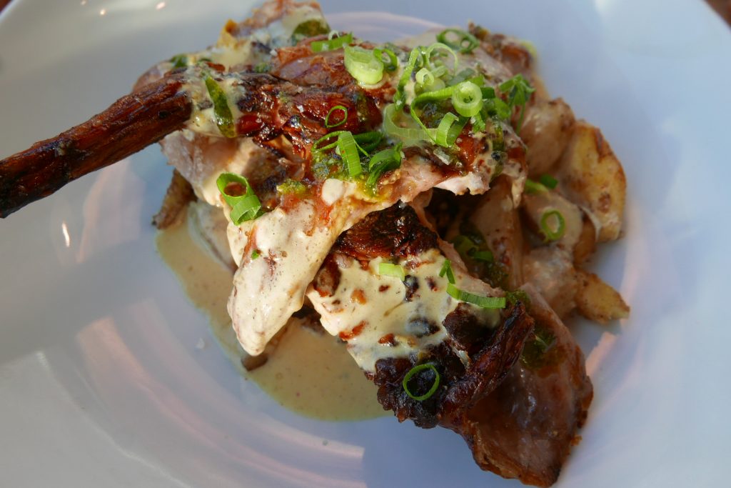 Cuisse de lapin à la broche © GP