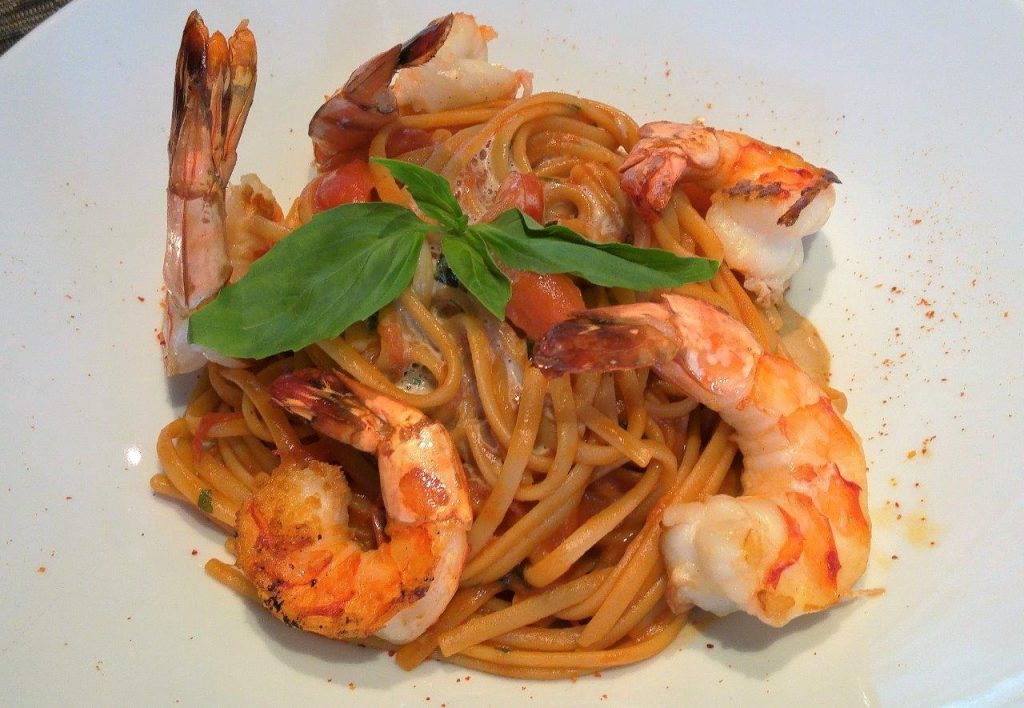 Linguine aux crevettes © AA