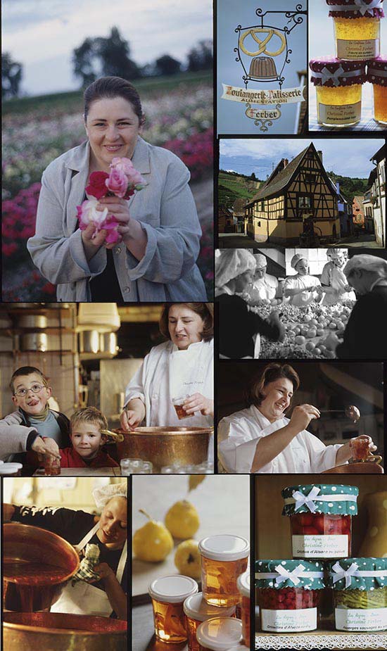 Christine Ferber et les enfants du village © Maurice Rougemont