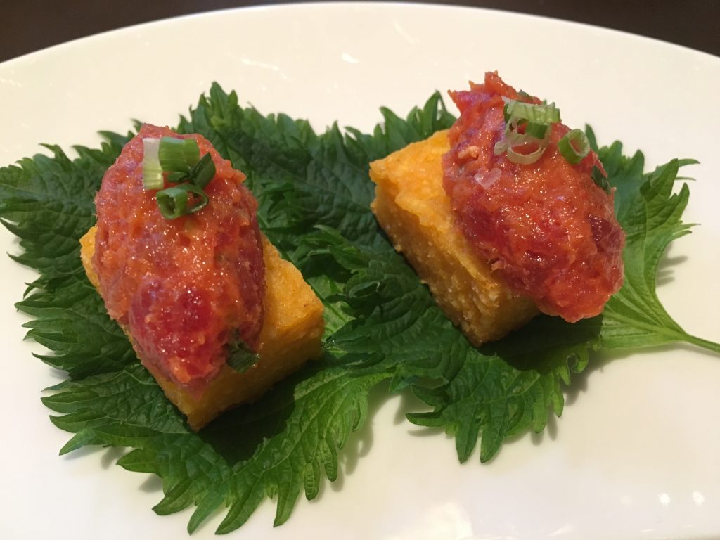 Arancini et thon cru © GP