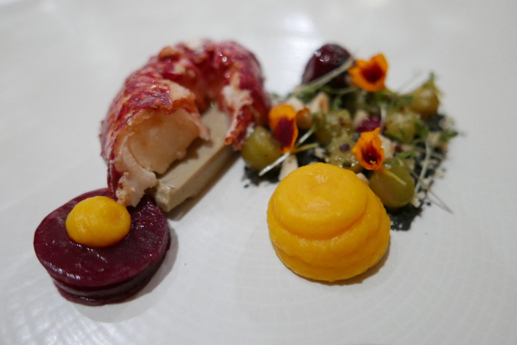 Impériale de homard, betterave et cressonnette © GP