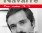 Oeuvres complètes 1974-1976 d&rsquo;Yves Navarre